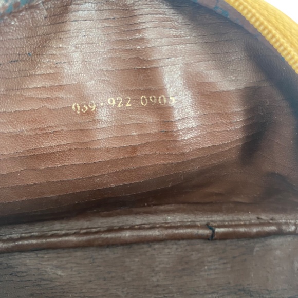 Gucci Vintage GG Monogram Tan Cosmetic Travel Toiletry Pouch Micro Clutch - Picture 10 of 10